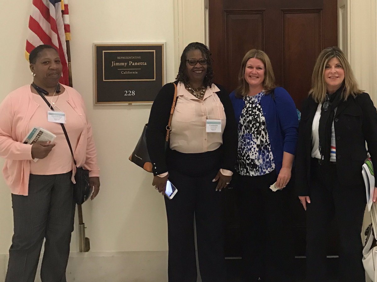 Sorry we missed you <a href="/RepJimmyPanetta/">Rep. Jimmy Panetta</a>  but we had a great meeting with Brandon!! #LAC17  #schoollunch