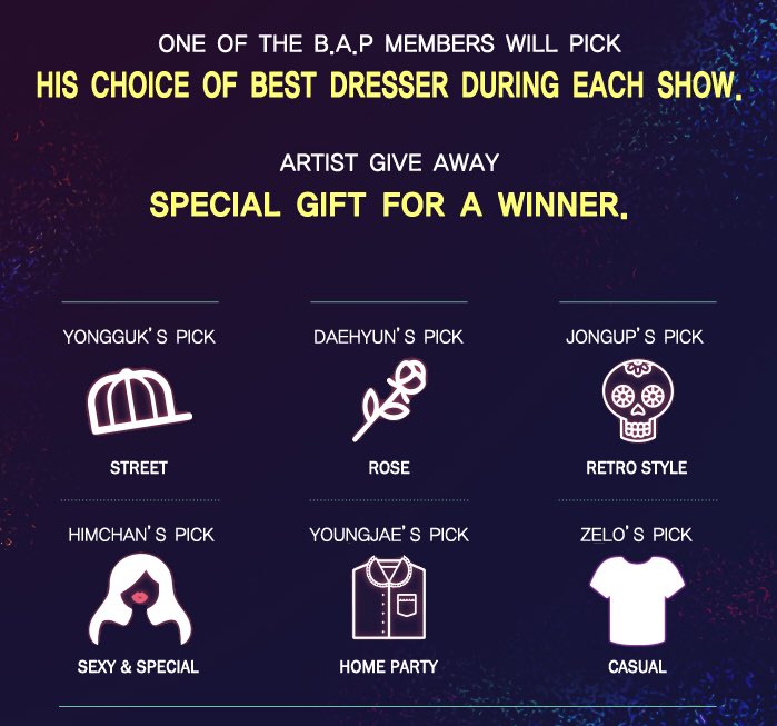 POWERHOUSELIVE's tweet photo. [2017 PARTY BABY] Attention! We ask that you follow the dress code to match your favorite member! More details below! https://t.co/6WPlDgoCdS