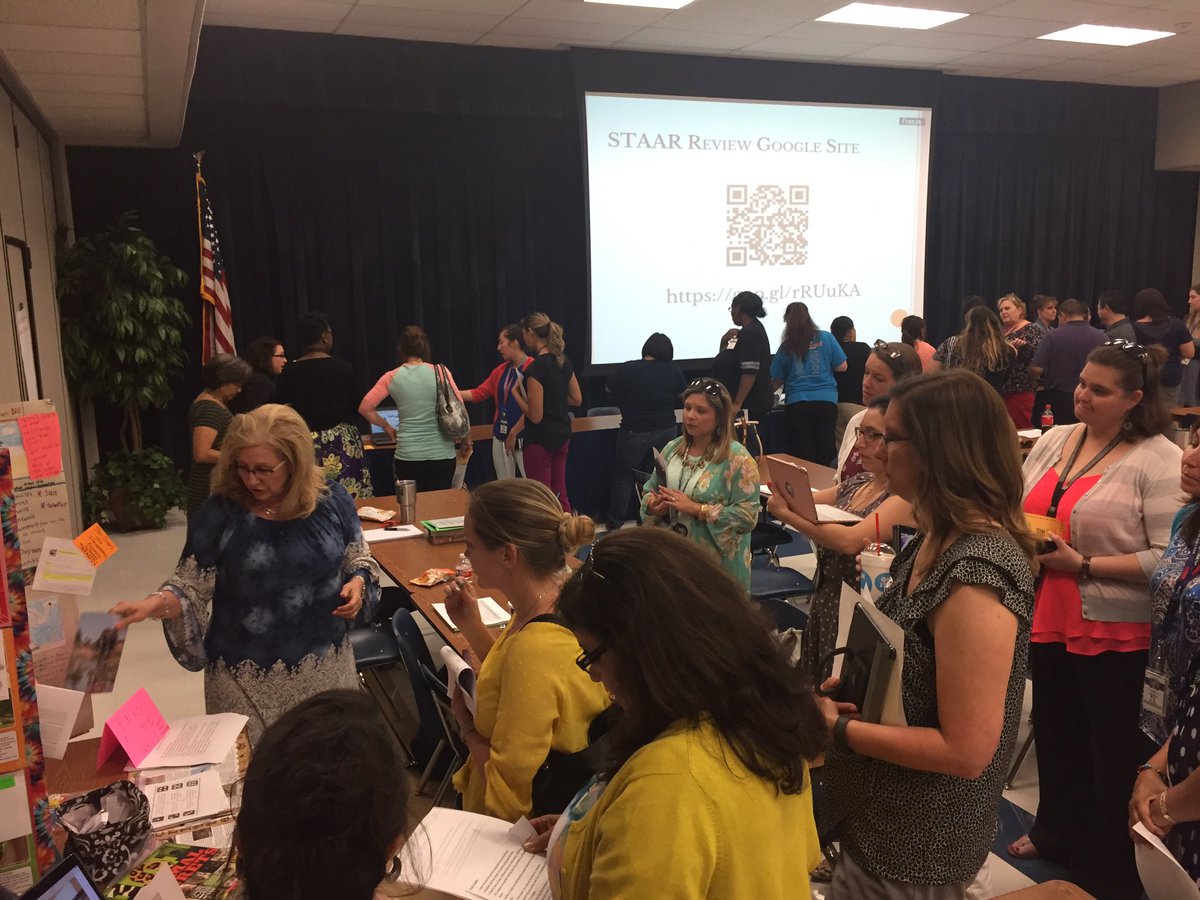 NISDElemScience's tweet photo. The best kind of PD... Teachers learning from teachers! #nisdstrong #nisdsciencestrong https://t.co/UoTVlIK7Oc