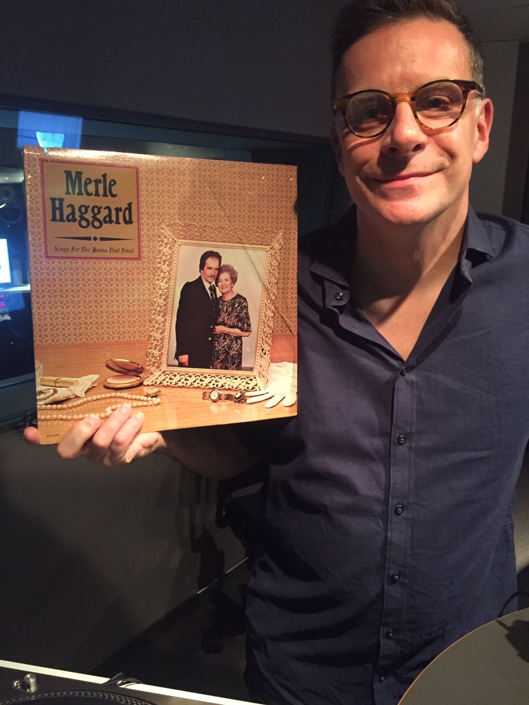 It's @merlehaggard night and a great excuse to play his songs on #vinyl! @rickyaross