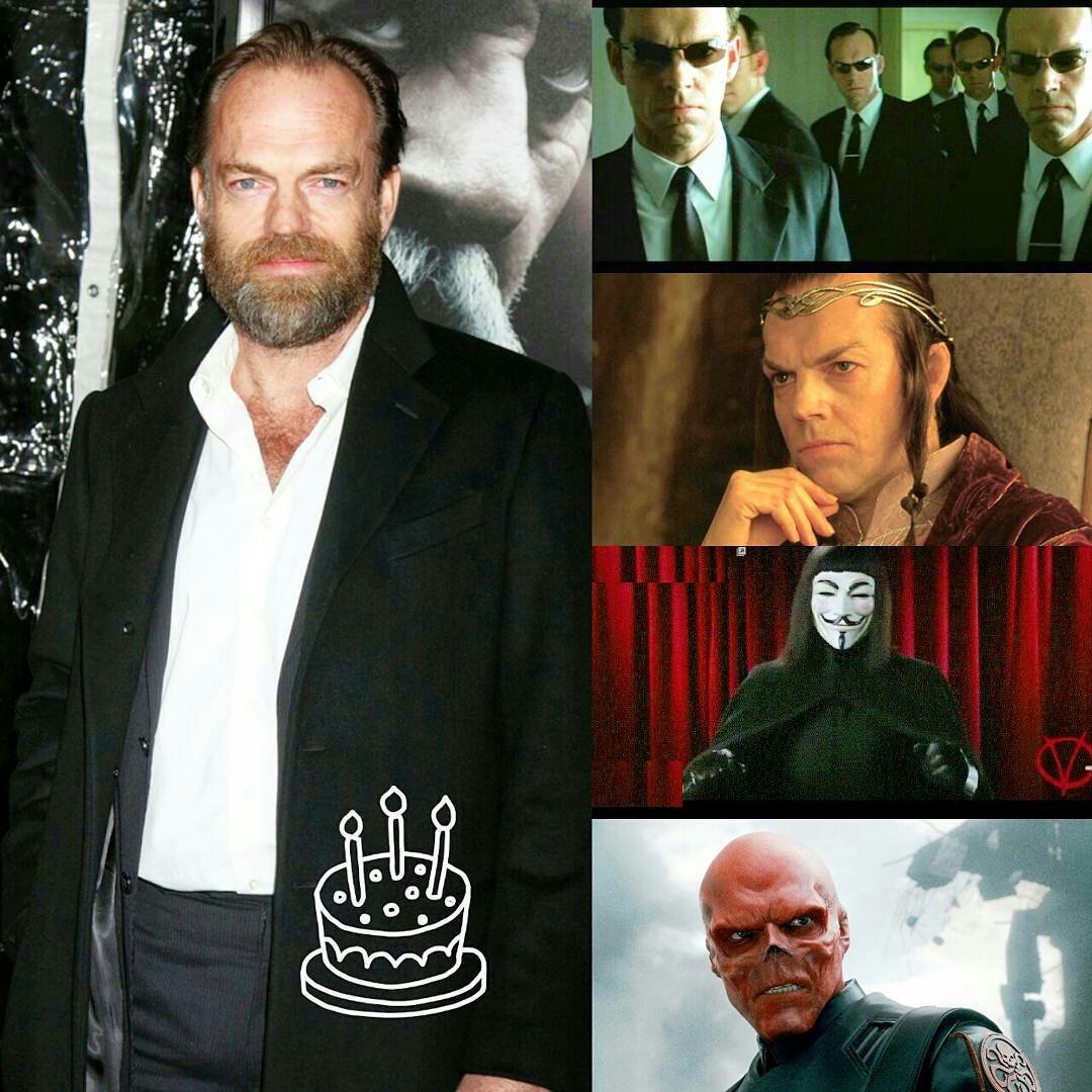  Happy 57th Birthday to actor, Hugo Weaving.  