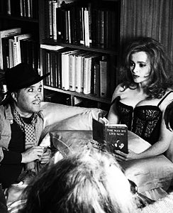marlasheart's tweet photo. Helena Bonham Carter &amp; Rufus Wainwright in behind the scenes of "Out of the Game" https://t.co/6ZltISNAJI