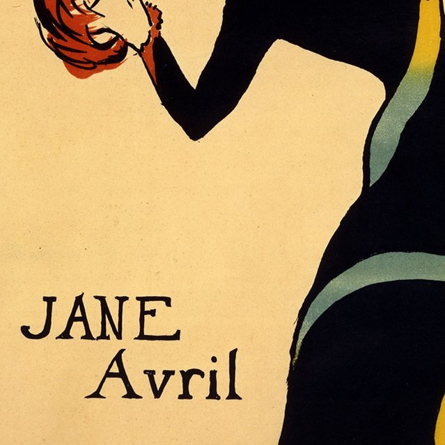 1899 : #henridetoulouselautrec véritable avant-gardiste avec cette affiche de #janeavril qui annonce les débuts de l'#artnouveau