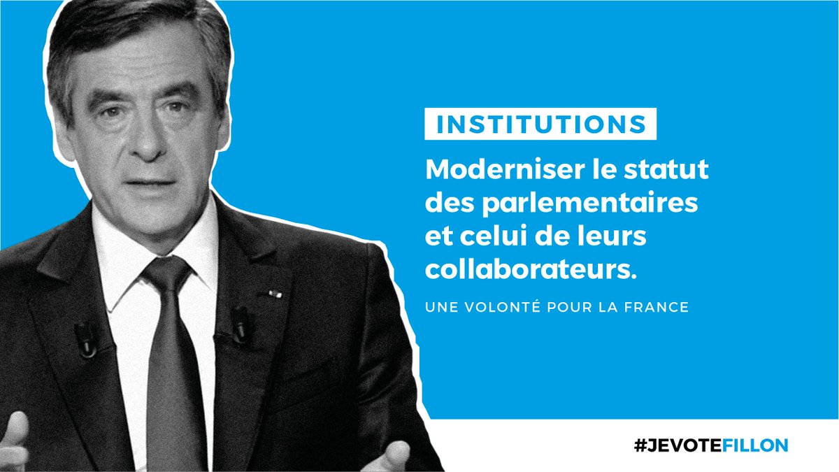 .<a href="/FrancoisFillon/">François Fillon</a>: "Je veux moins de parlementaires avec plus de moyens pour contrôler l'action du gouvernement" #JeVoteFillon #LeGrandDébat