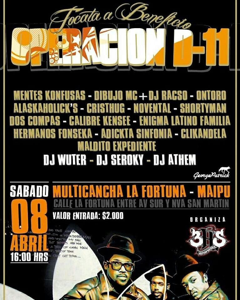 base_doscompas's tweet photo. ESTE SABADO LA CANCHA SE LLENA EN MAIPU / OPERACION D11 / TOCATA HIPHOP #RAP #DOSCOMPAS https://t.co/W3aI3ZHAp1