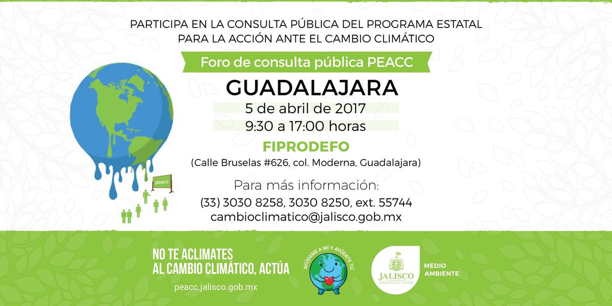 magdalenaruizm's tweet photo. Participa mañana miércoles en el Foro de Consulta Pública del Programa Estatal para la Acción ante el #CambioClimático https://t.co/jnzOXd2G1s