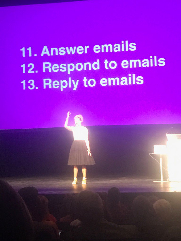 MarcusRomer's tweet photo. This week is about this stuff - like @paulavarjack said #ReplyToEmails https://t.co/Mt27aLG88d
