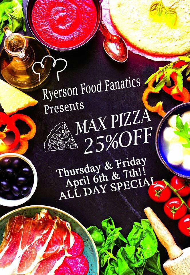 April 6 &amp; 7 get 25% off MAX PIZZA beside marble slab! Enjoy some delicious  pizza for less while studying for those exams!!🍕🙏🏼 #RPA #savenz