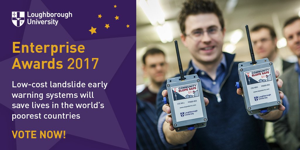 LboroABCE's tweet photo. Vote for our novel work on landslide protection for low income countries in the #LboroEnterpriseAwards - https://t.co/WiXMt2HiaI https://t.co/SiCNuEBkrF