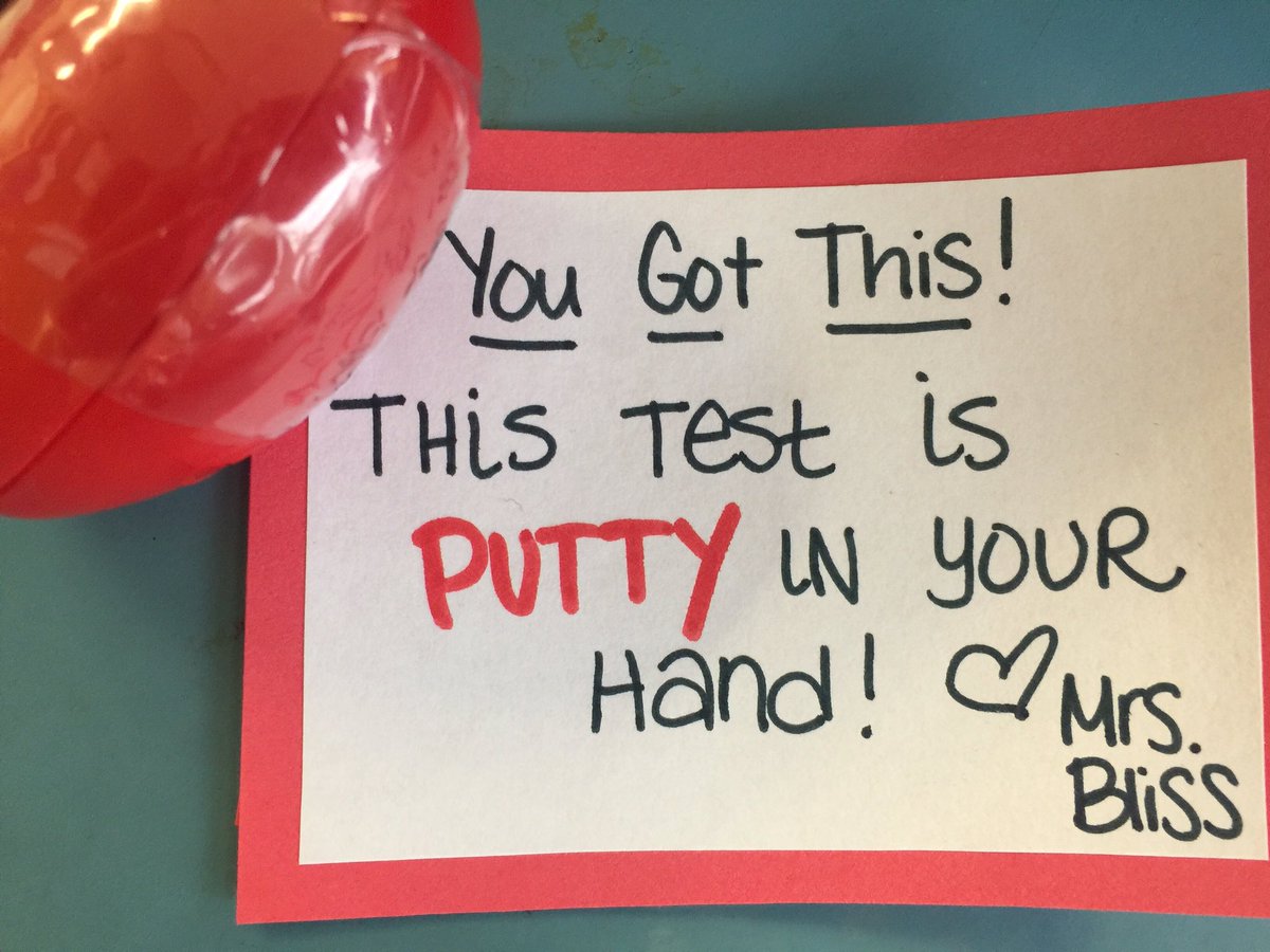 1stgradebliss's tweet photo. We did an awesome job with our first day of SBAC. It was putty in our hand! #wegotthis https://t.co/GEygRgJ7LS