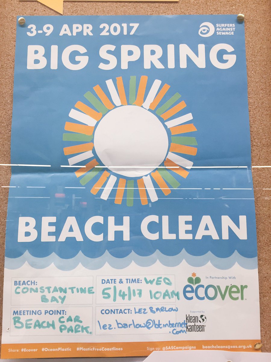 PadstowTesco's tweet photo. Come and join us tomorrow morning @ 10am @sascampaigns #PlasticFreeCoastlines #Ecover https://t.co/1Ari8CsOAn