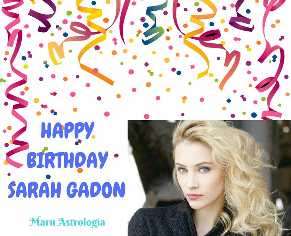 HAPPY BIRTHDAY SARAH GADON!!!!   