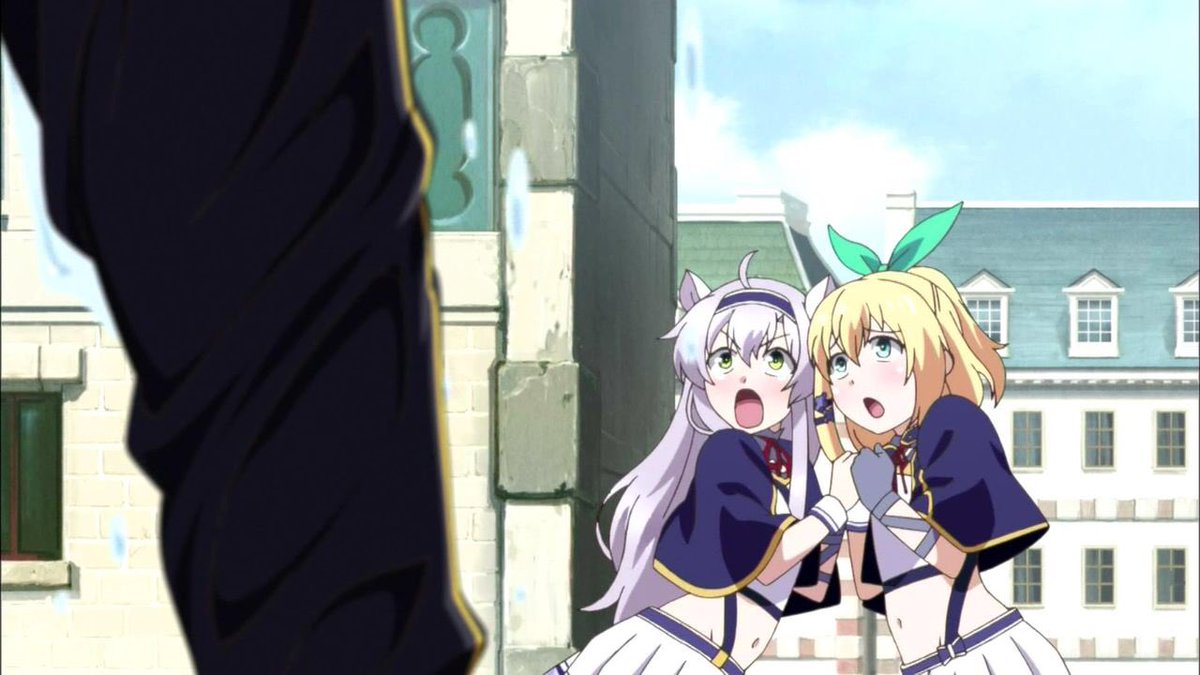 鳴神 ロクアカ 第1話 王道ハーレムファンタジーかと思いきや 美少女の絡みたっぷりの百合アニメだった 何かというとくっついてるヒロインが堪らない お約束の決闘を盛り込みながらギャグで落とすのは斬新だけど 1話目時点で主人公が力の片鱗すら見せ 鳴神 ロクアカ 第1話 王道ハーレムファンタジーかと思いきや 美少女の絡みたっぷりの百合アニメだった 何かというとくっついてるヒロインが堪らない お約束の決闘を盛り込みながらギャグで落とすのは斬新だけど 1話目時点で主人公が力の片鱗すら見せ