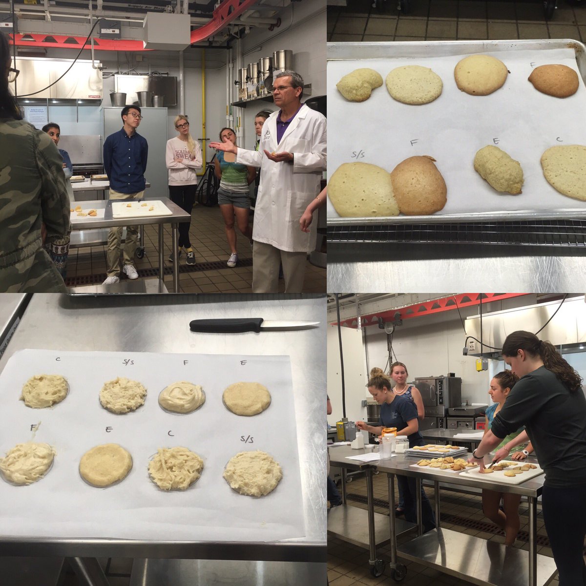meggleskirch's tweet photo. Using #polyols cookies at @ncsu_fsc to test functionality! Food science rules @IFT_SA @IFT #sciencemeetsfood #mouthfeelisinsane https://t.co/NYfSSf0yYc