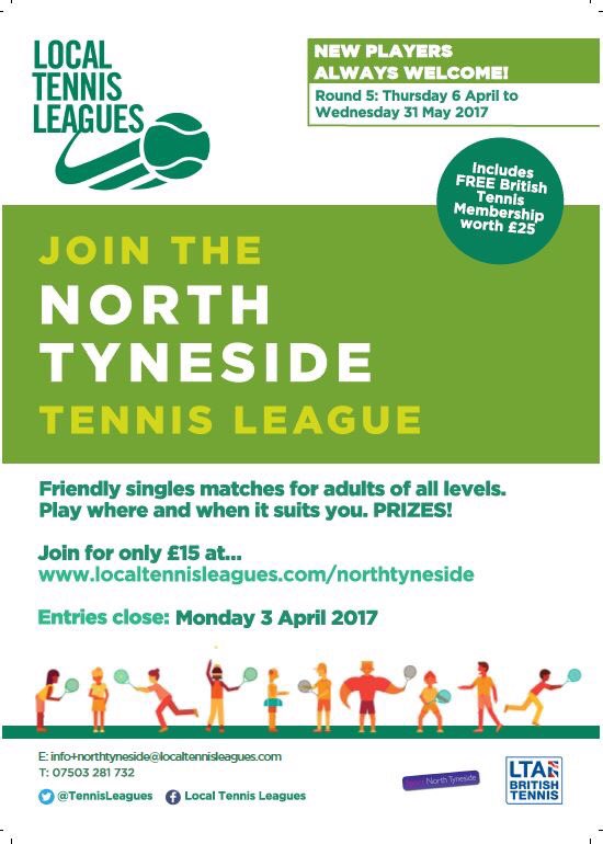 beverleyparkLTC's tweet photo. Round 5 of the North Tyneside @Tennisleagues starts on 6th April! Sign up today by visiting their website for all the information #BPLTC🎾 https://t.co/uoQ7VU5U0V