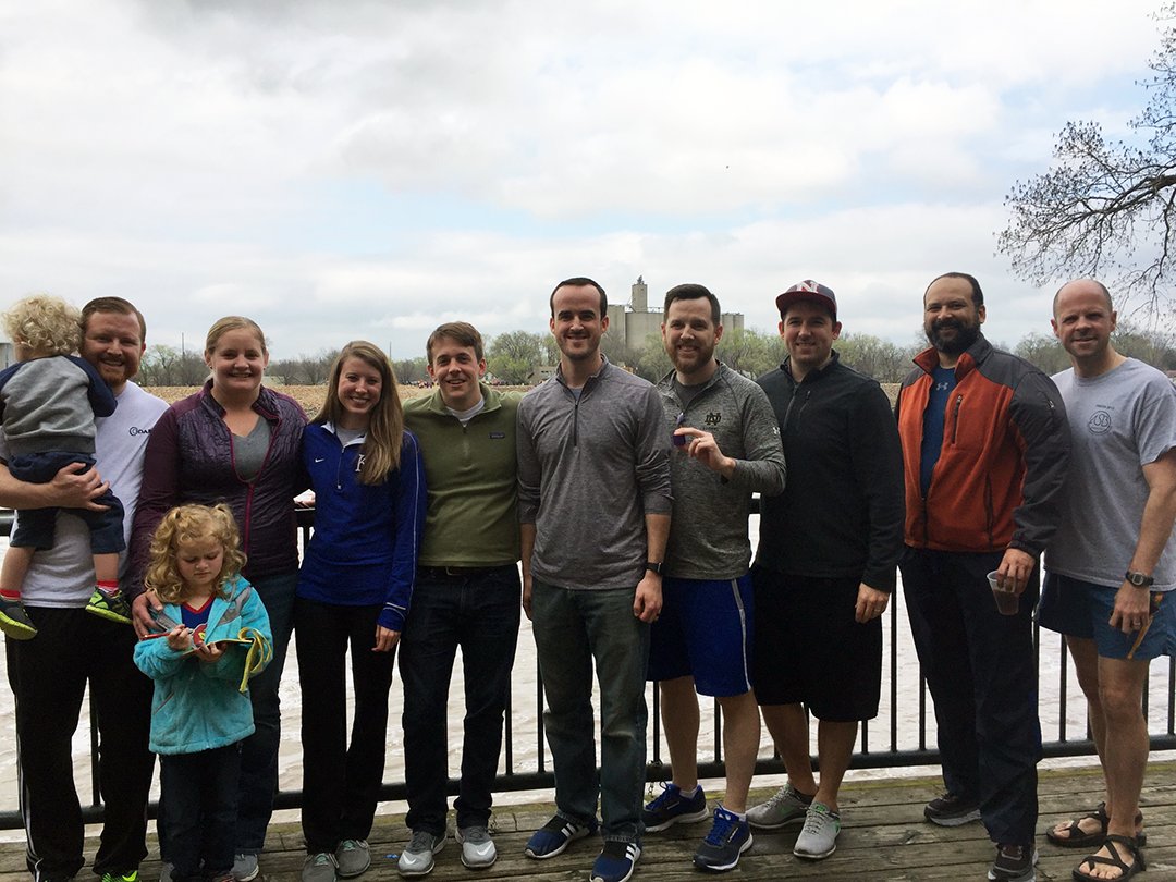 DARImotion's tweet photo. KC weather was cloudy but dry on Sunday as this athletic crew represented DARI in Brew-2-Brew, the 44-mile relay race from KCMO to Lawrence. https://t.co/qgkMtgnEan