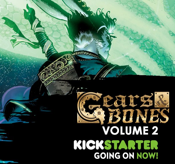 GKComics's tweet photo. One week left. Get yourself a copy of Gears and Bones Vol.2 &amp; spread the word. https://t.co/BKRpJcQOYA #comicbooks #fantasy #adventure https://t.co/LYvKSq2Hrp