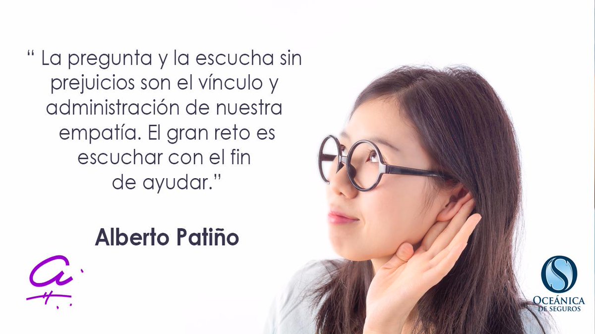 OceanicTraining's tweet photo. La pregunta y la escucha sin prejuicios son el vínculo y administración de nuestra empatía. Escucha con el fin de ayudar #culturadeatencion https://t.co/tXrIz2TCFM