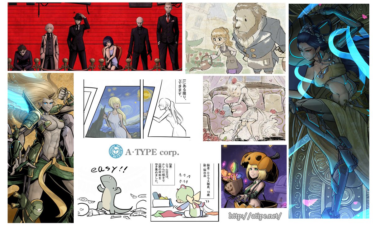 スタイリッシュな絵からメルヘンな絵まで描きつつ絵の描き方を教えたり