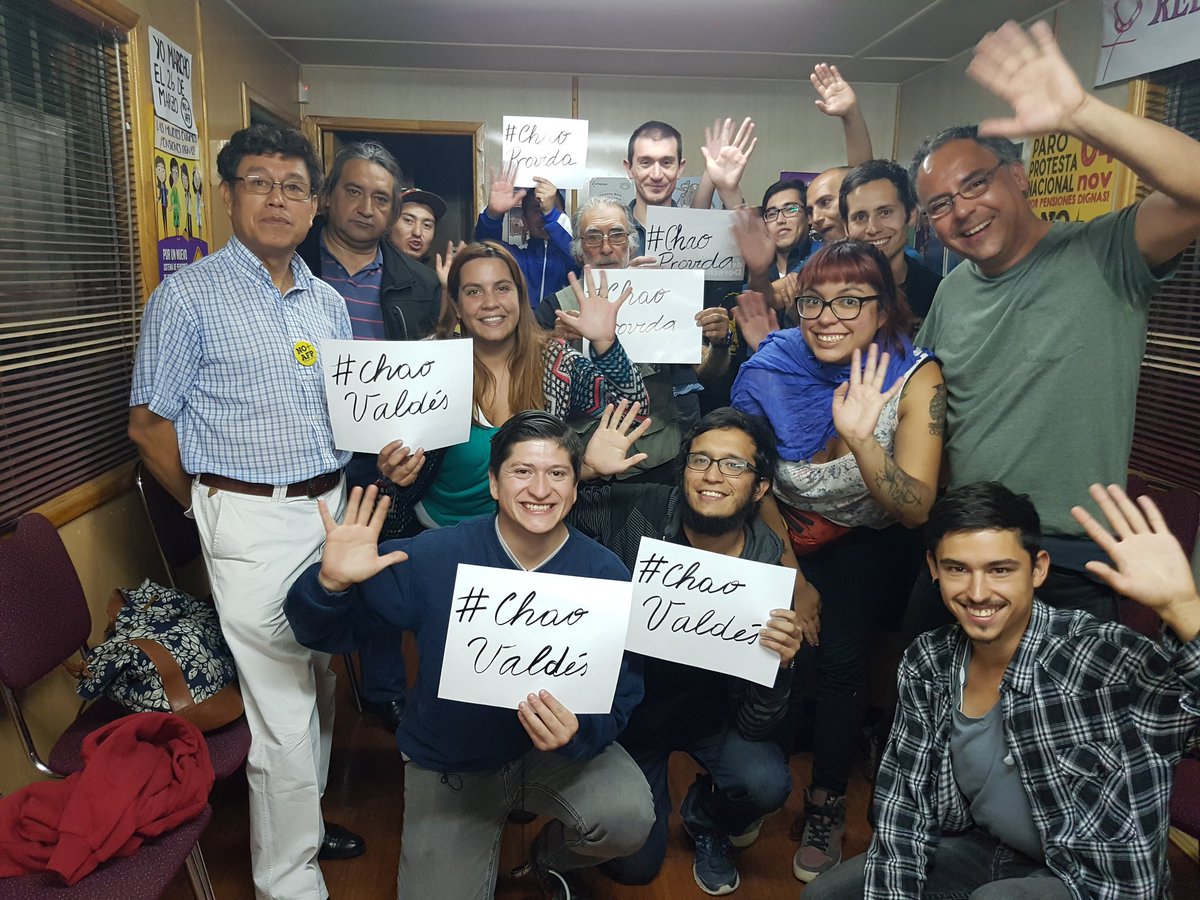 afpcordillera's tweet photo. Hoy en reunión del Zonal Cordillera
#ChaoValdes
#ChaoProvida
#ChaoCuprum
@LuisMesina1 @NOmasAFP @derogarDL3500 @prensaopal @PiensaPrensa https://t.co/CsJufUQVWp