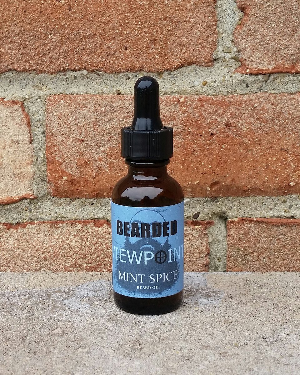 BeardedVwpnt's tweet image. Bearded Viewpoint Mint Spice Beard Oil! The refreshing scent of mint with notes of spice! #beard #beardoil #beardlife #beardcare
