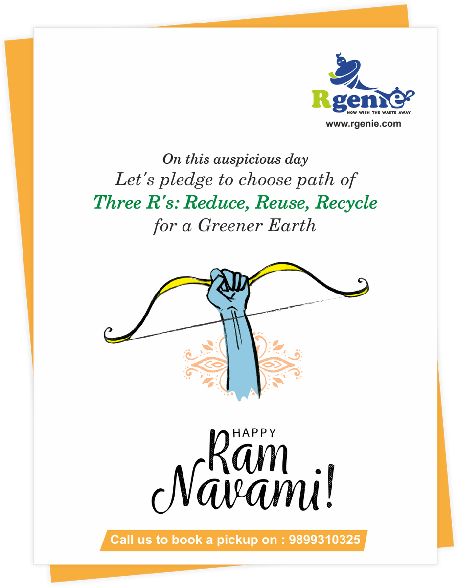 rgenie14's tweet photo. #AuspiciousDay #RamNavami2017 #Let'sPledge #3R's #Reduce #Reuse #Recycle #StartRecycling @rgenie14 #9899310325 https://t.co/HdGCjx2qaE