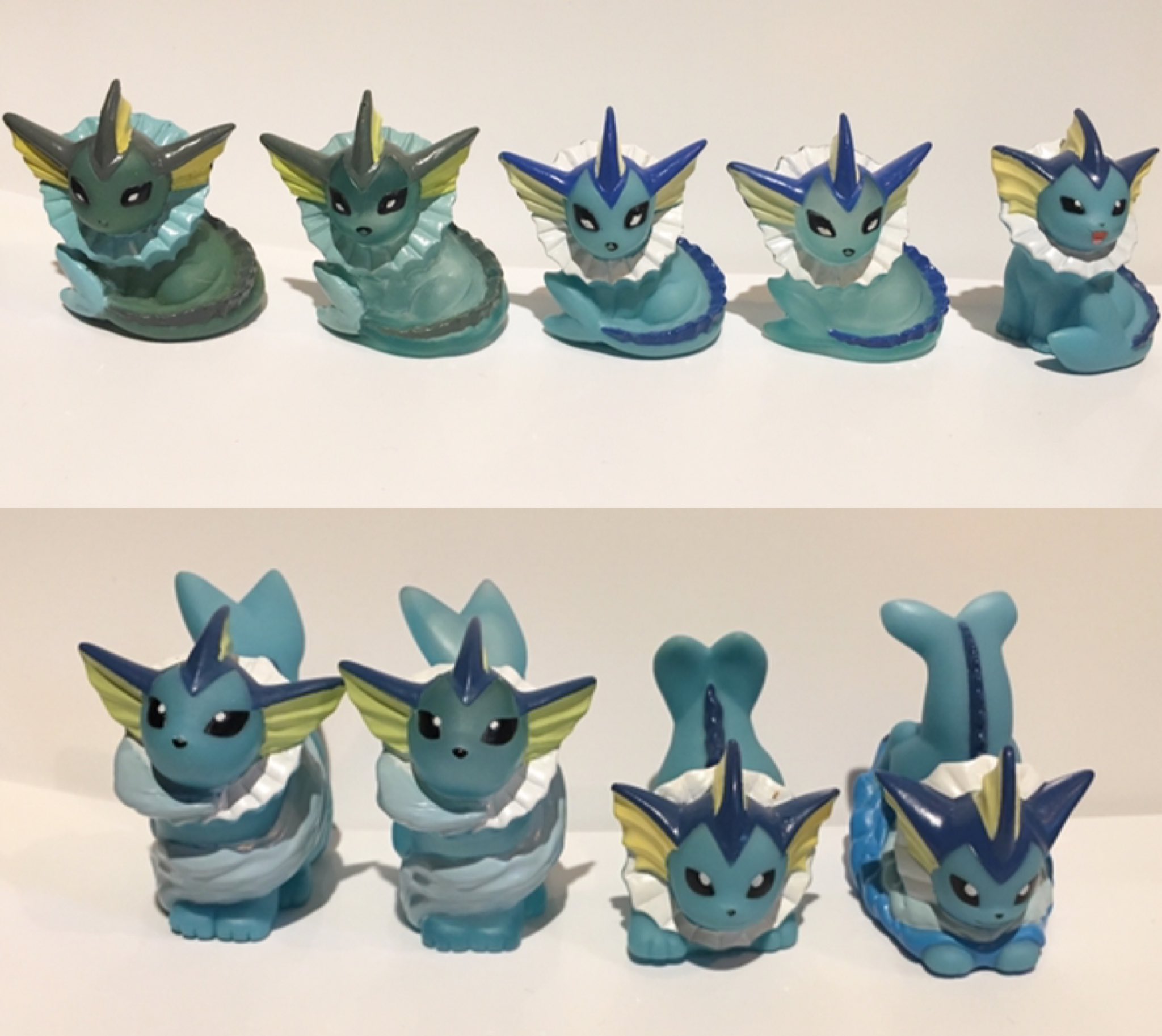 ポケモンキッズ　キメわざ　指人形　シャワーズ　クリア 管00]人形 シャワーズ クリア 指人形 ポケットモンスター