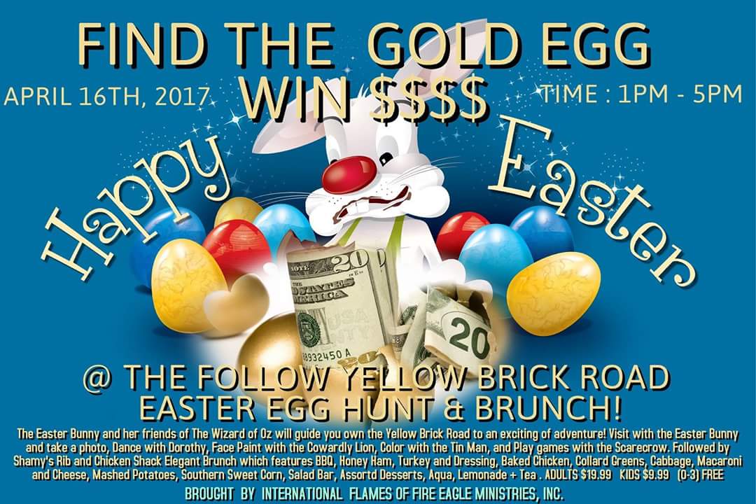 danceminmag's tweet photo. CAN YOU FIND THE GOLDEN EGGS?!!!
Walk away with CASH on April 16th, 2017! ADULT/KIDS EATSER EGG HUNT! https://t.co/ikBALIvIi5
