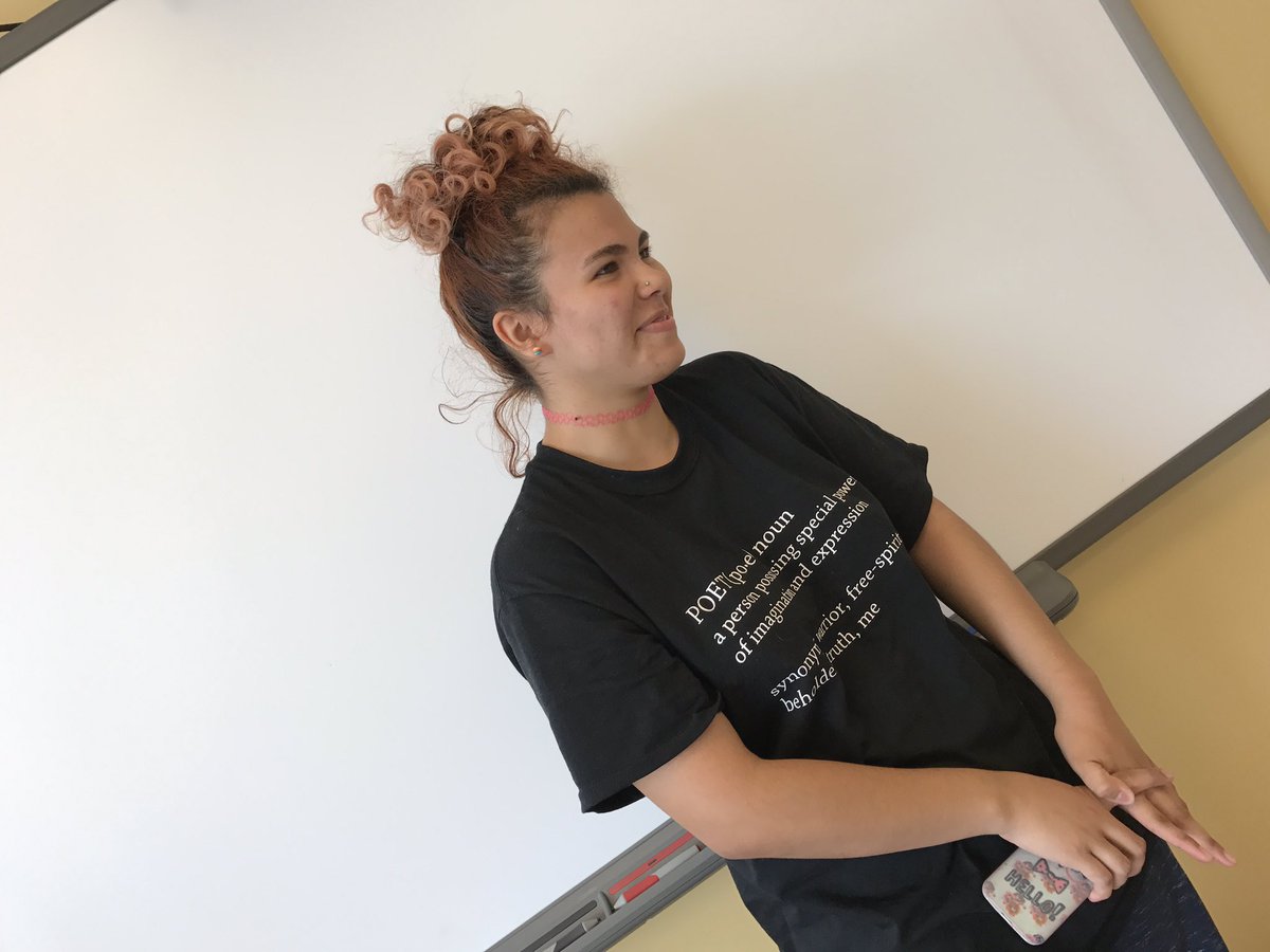WakefieldPoetry's tweet photo. What are you doing tonight, Poetry Club? Laundry. That's right! REMEMBER you gotta have your t-shirt for THURSDAY! WP! Group Photo! #clubpic https://t.co/k5oLPbqxpT