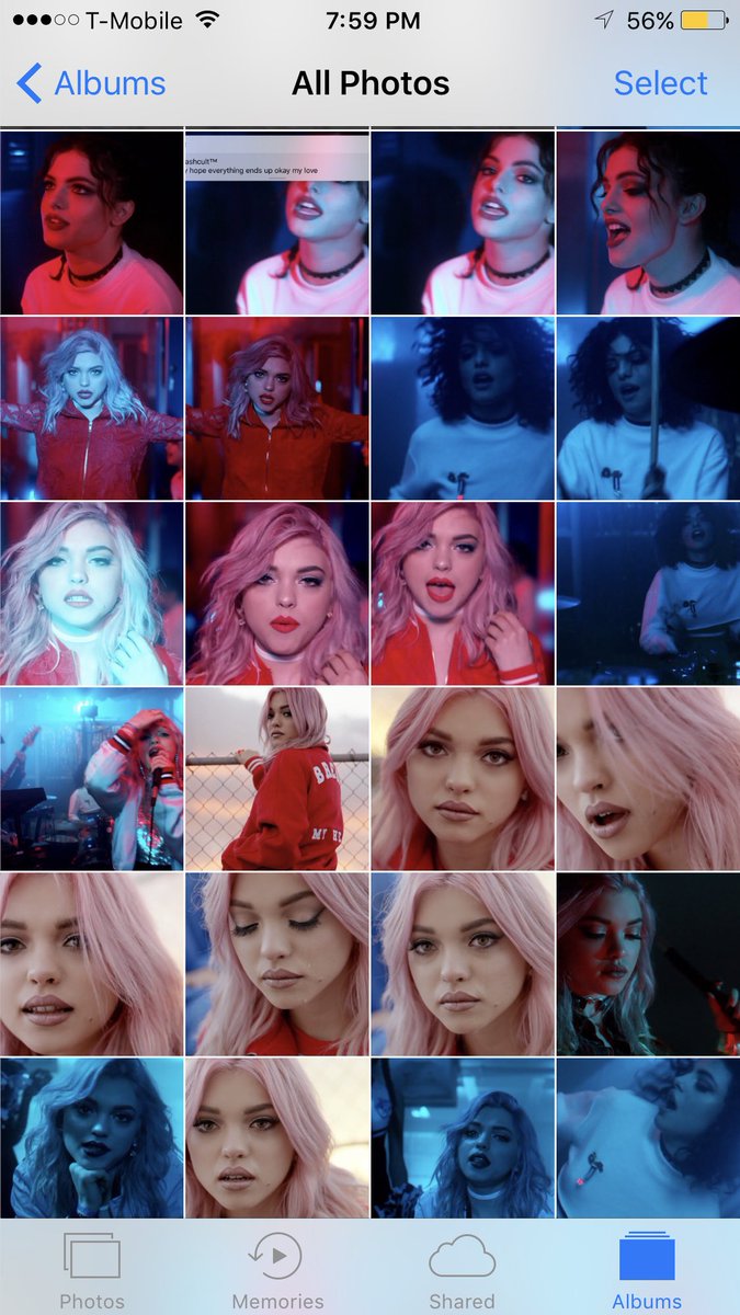 violetsunflowr's tweet photo. My camera roll after watching the #breakmyheartvideo https://t.co/ZfjZyKCFfH