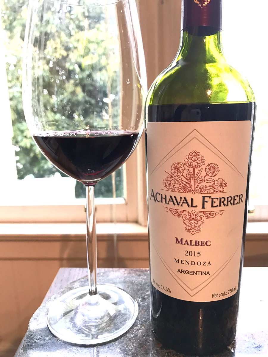 A lovely evening for @AchavalFerrerUS 2015 #Malbec #Argentina #Mendoza #WineStudio