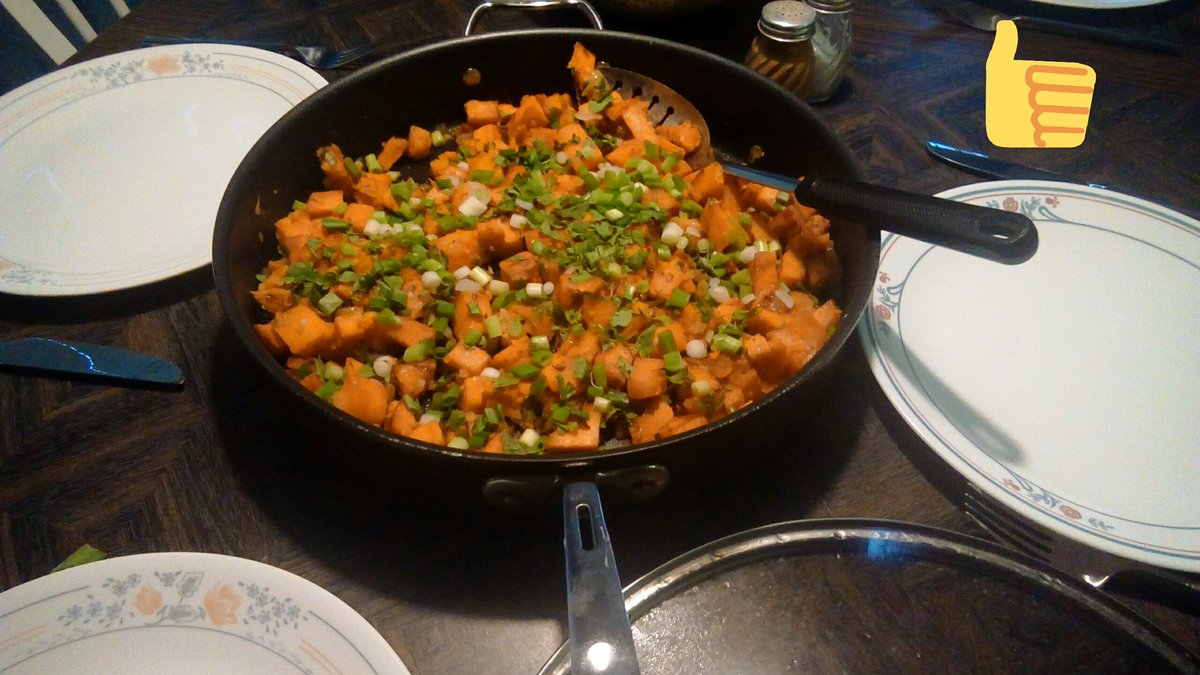 @glutenfreewithlb I made this for supper!!! Sweet potatoes with onion, garlic and cilantro. Delicious!