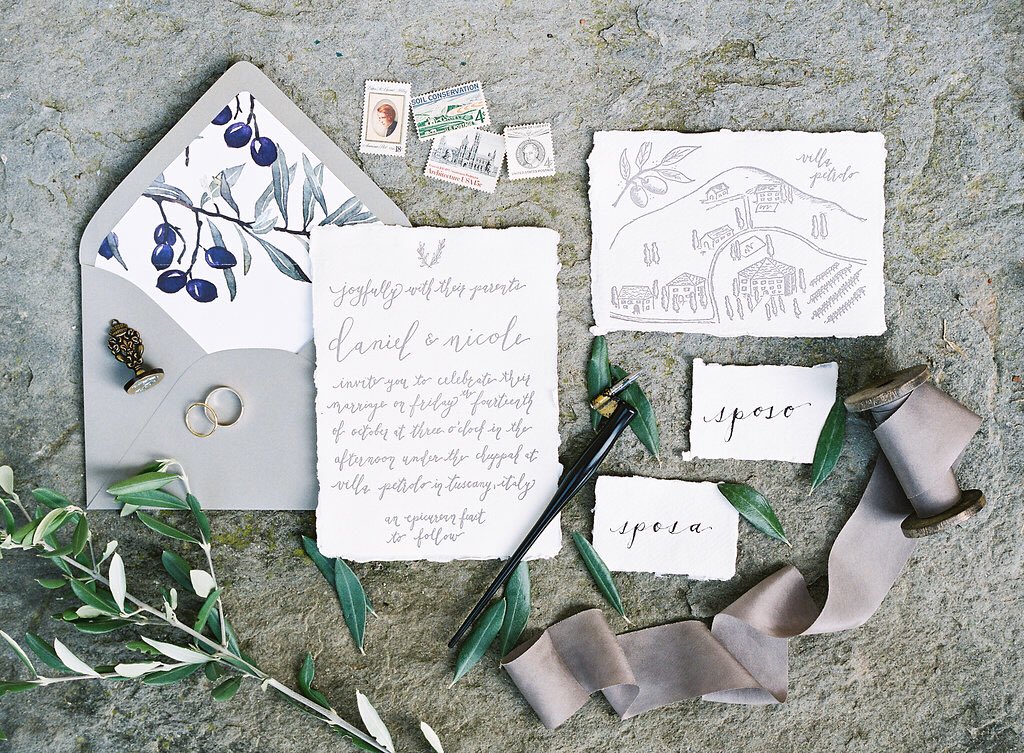AmberEvents's tweet image. Paper goods in #italy @kristinaadamsphoto invites| Reb Peters Press