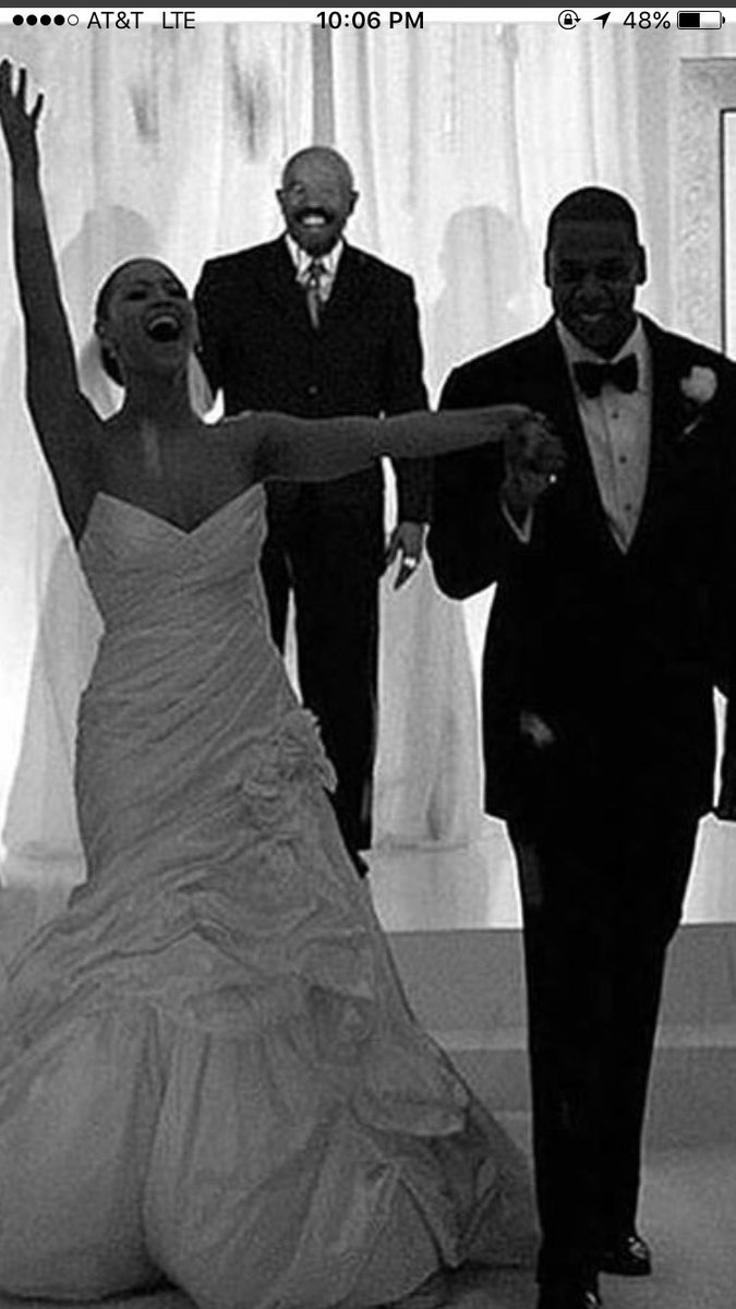 Marlee Hein on X: Did Steve Harvey officiate Bey & Jay Z's wedding?   / X