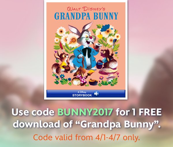 Bargain_Ireland's tweet photo. Free eBook Grandpa Bunny from Disney Story Central (iOS + Android)  -  Ebook for free at Disney Story Central.😀
https://t.co/uYJbhUF7Iq https://t.co/6hyWkn49Lq
