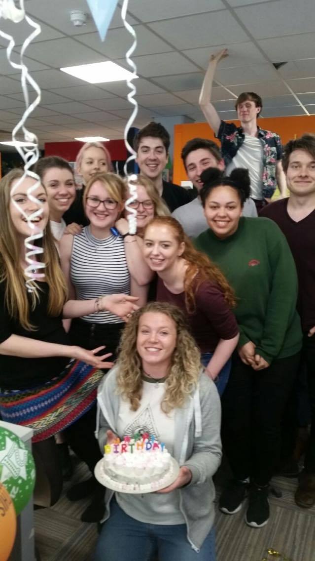 DeflatedFilm's tweet image. Celebrated our Directors/ Producers @PipHumph7 21st birthday yesterday! Lots of cake and balloons, but thankfully not dead hamster ones :-)!