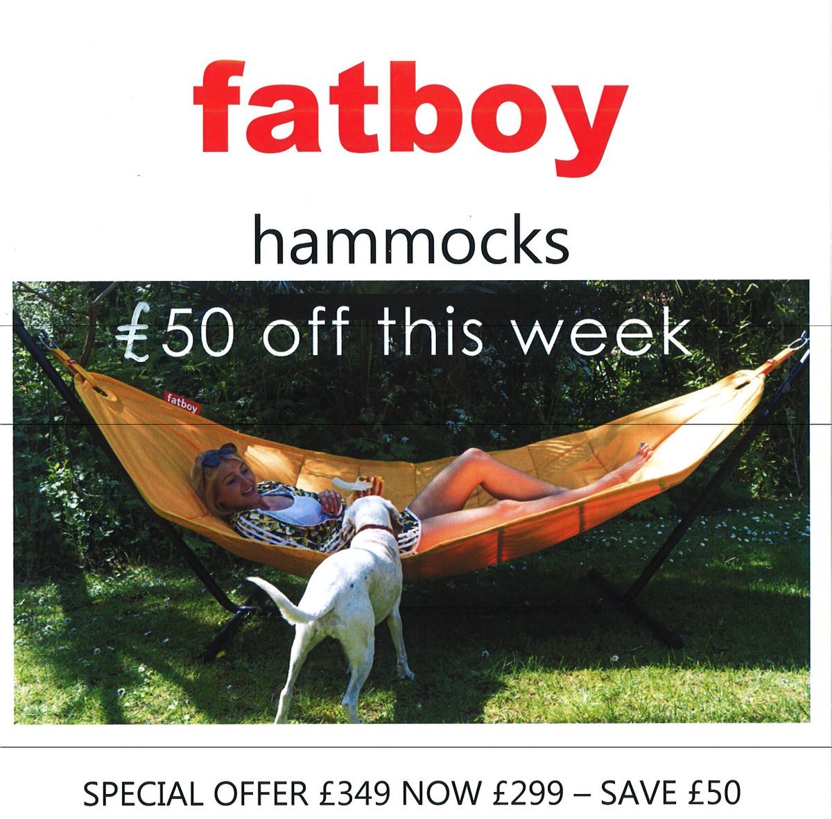 TheFoldCIC's tweet image. £50 off FATBOY hammocks from Jeremy @foalyard this week #studiooftheweek #hammocks #lounginginthesun #relax