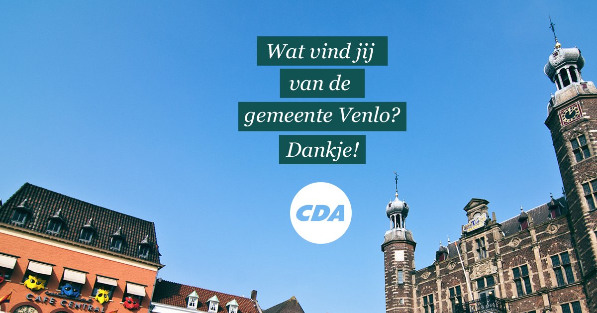 Wat vind jij van de gemeente #Venlo! Geef jouw input via deze enquête. Dankje! cdavenlo-verkiezingen2018.nl