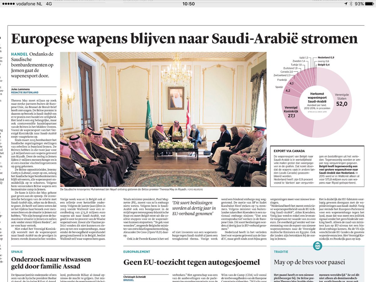 Minister Koenders &amp; de VVD verzetten zich met hand en tand tegen wapenembargo Saudi-Arabië. Want ze gaan het Europees regelen. Wat denkt u?