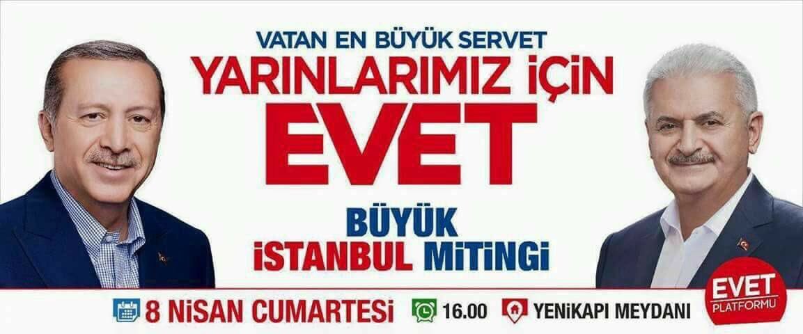 Yenikapı'da Büyük İstanbul Mitinginde Buluşuyoruz. Yarınlarımız için, Güçlü Türkiye için #KararımızEvet #EVET <a href="/SelimTemurci/">Dr. Selim Temurci</a> <a href="/Temelbasalan/">Av. Temel BAŞALAN</a>
