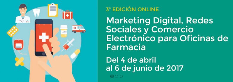 EscuelaCF's tweet photo. Aún puedes apuntarte al 3º curso 'on line'de Marketing Digital y Redes Sociales para #farmacias https://t.co/r0sP0MeLqu ¡GO! 💊 #Descuentos https://t.co/EEp1bUreMp