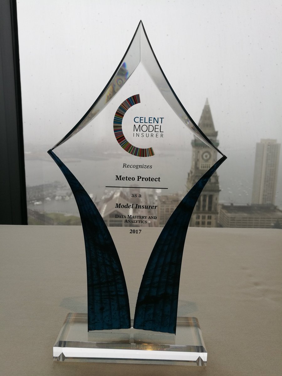 meteoprotect_en's tweet photo. Such an honour for Meteo Protect to be honoured as #modelinsurer winner for #Data Mastery #Analytics #celentiandi https://t.co/oUb7FPOcZP https://t.co/8yQqaFbz5m