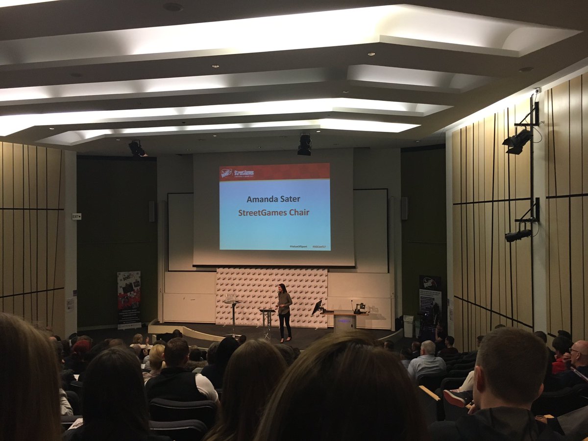 HannahPCrane's tweet image. Start with a welcome for @YLABProject from @AlisonMitchell @StreetGames 2017 Conf where we look at the #valueofsport #joinlearngrow