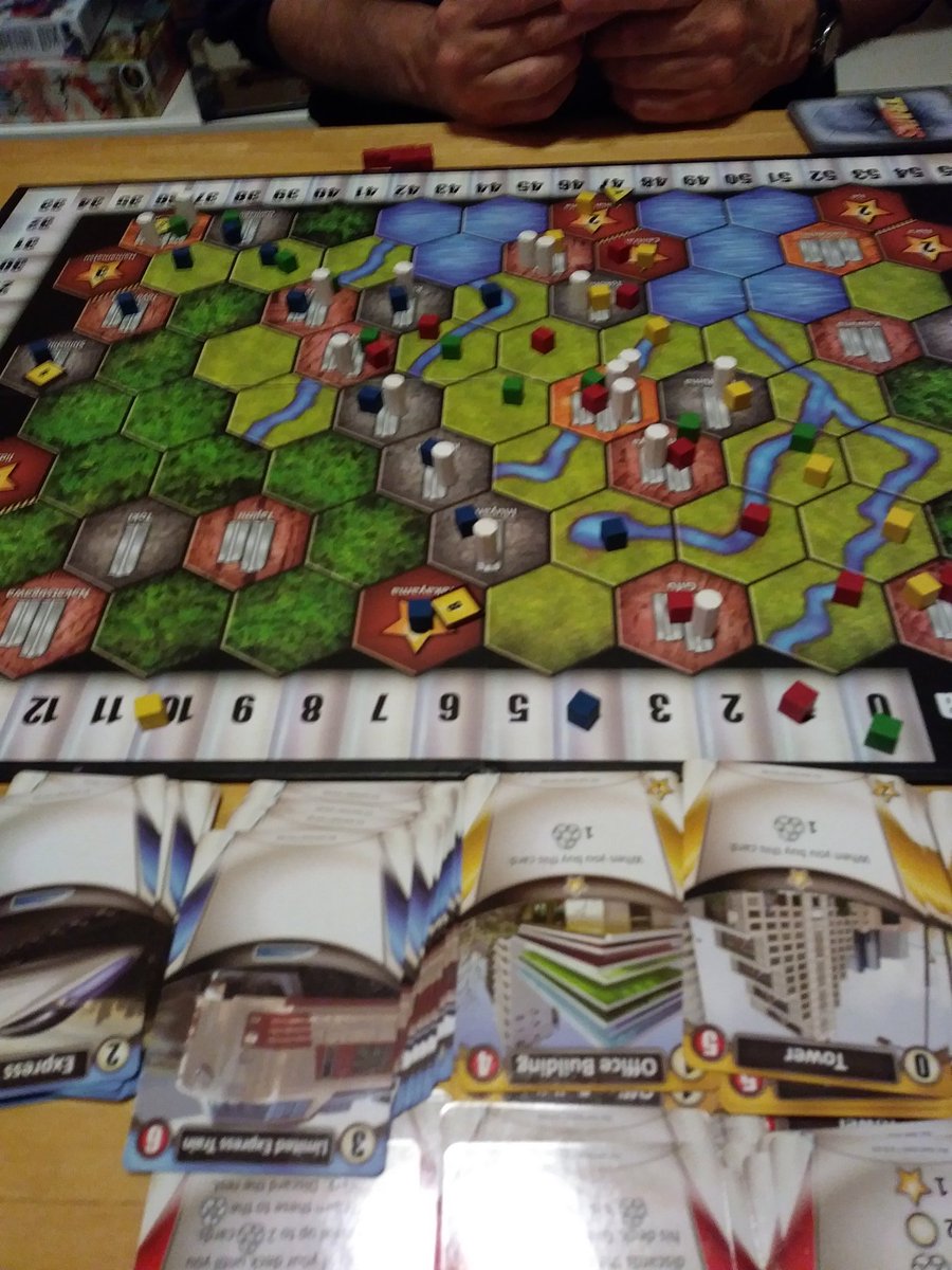 AndrewBucholtz's tweet photo. Played Capital Lux and two plays of Trains (with Rising Sun, different cards and boards each time). Solid game night. https://t.co/6IRPjCc2OQ