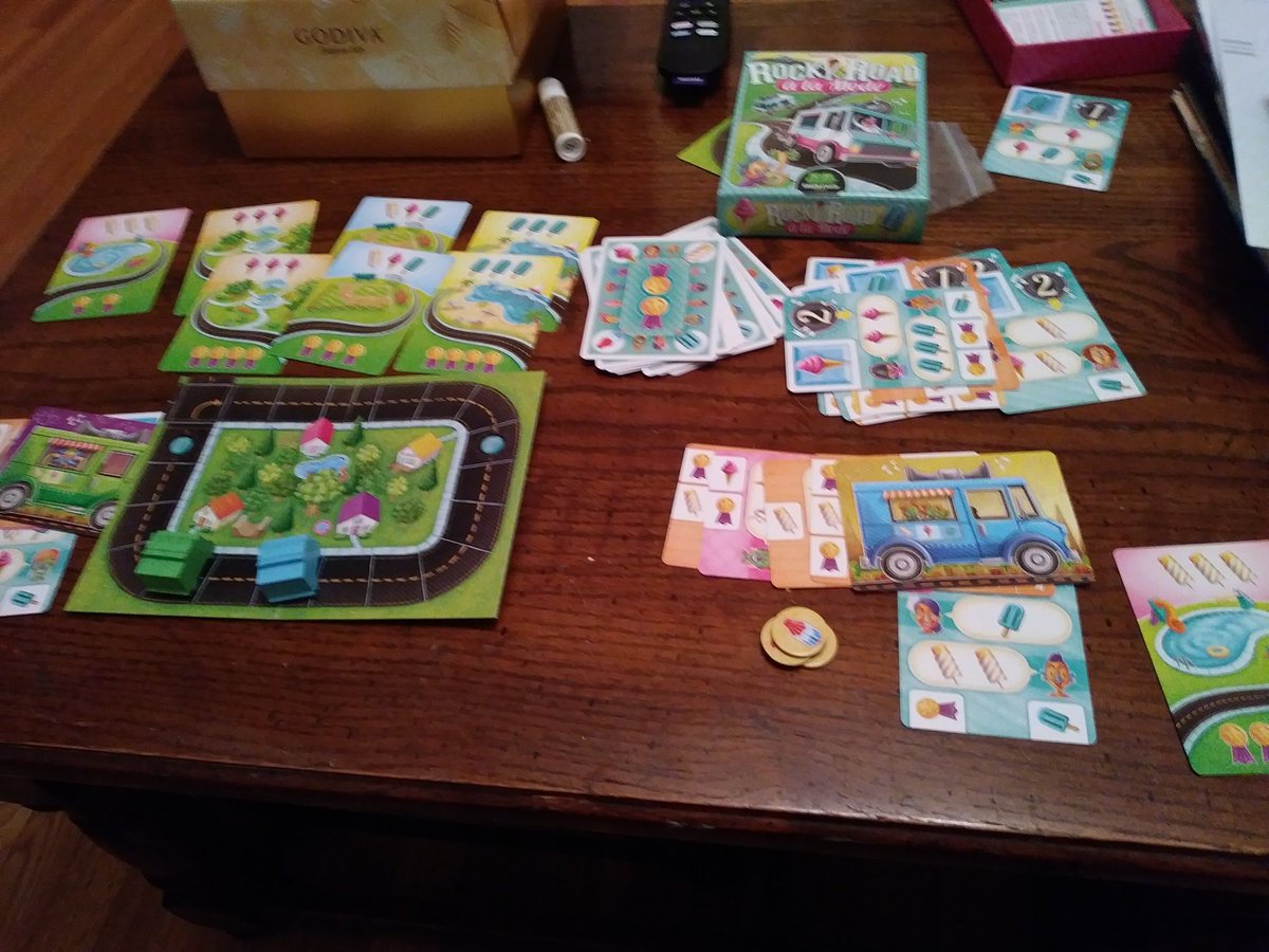 BoardandGame's tweet photo. Got in a nice play of Rocky Road A La Mode the other night too. Good gaming week so far! https://t.co/180HLDXbBi