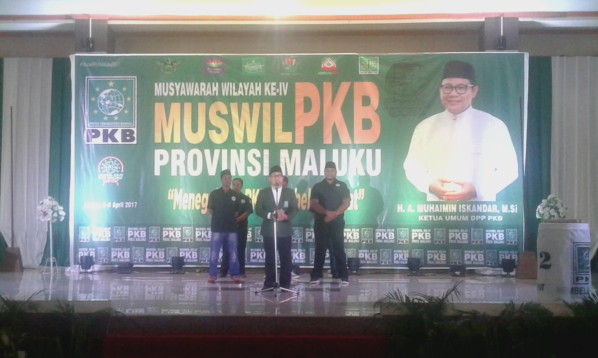 DPP_PKB's tweet photo. Ketum PKB menyampaikan Pidato sambutan Pembukaan Musyawarah Wilayah @DPW_PKB_Maluku . PKB didirikan utk cita-cita Islam Rahmatan Lil'alamin. https://t.co/lPTB5GxgZO