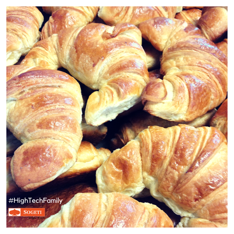BerangereMARTZ's tweet photo. La #HighTechFamily c'est quoi ? Session #croissants pour l'anniversaire de #Camille sur @SogetiHighTech1 #Aix ! No candles, just pastries :) https://t.co/EokQYzNmhn