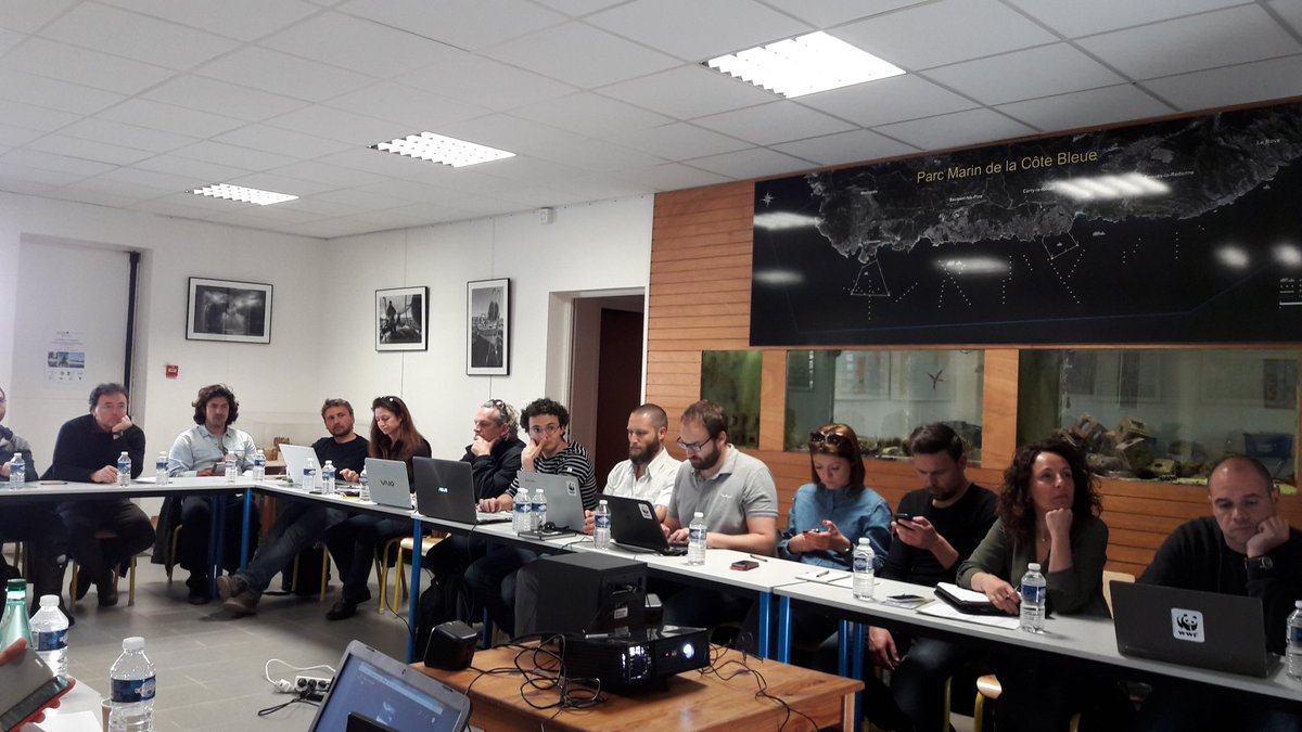 Secondo giorno di lavoro a #cotebleue #FishMPABlue2 the importance of social aspect!