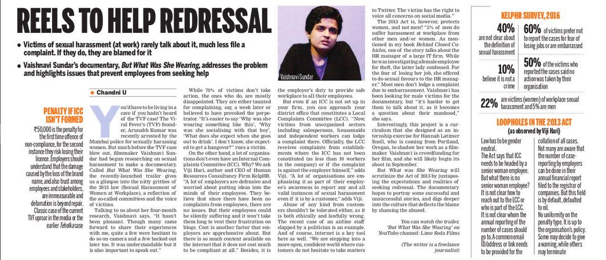 limesodafilms's tweet photo. Thank you @NewIndianXpress #butwhatwasshewearing? #limesodafilms https://t.co/G96V006OgW