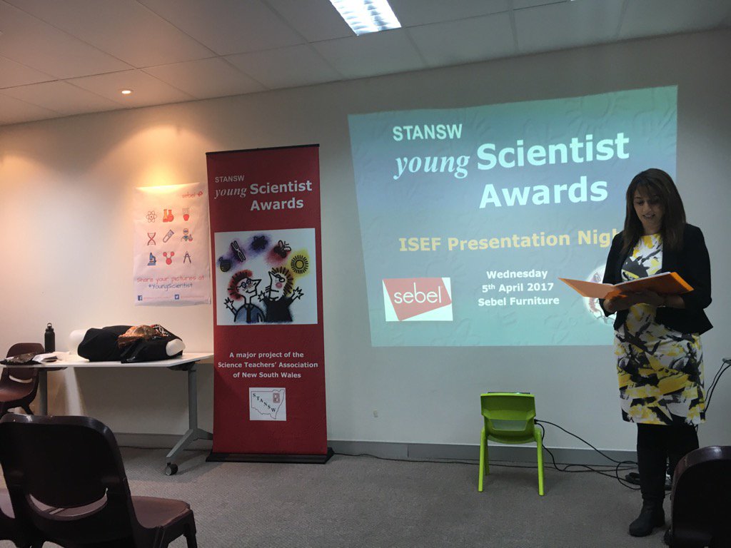 AnjaliRao6's tweet photo. Looking forward to some amazing presentations from the 7 ISEF NSW delegates #youngscientist #STEM #OzScience https://t.co/f4OP2UWIDa